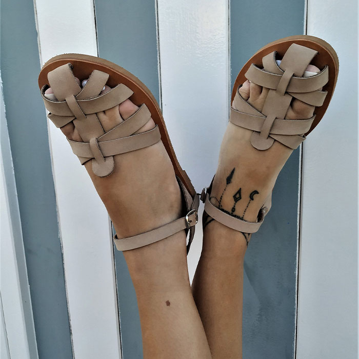 Eternal Charm Authentic Greek Leather Sandals