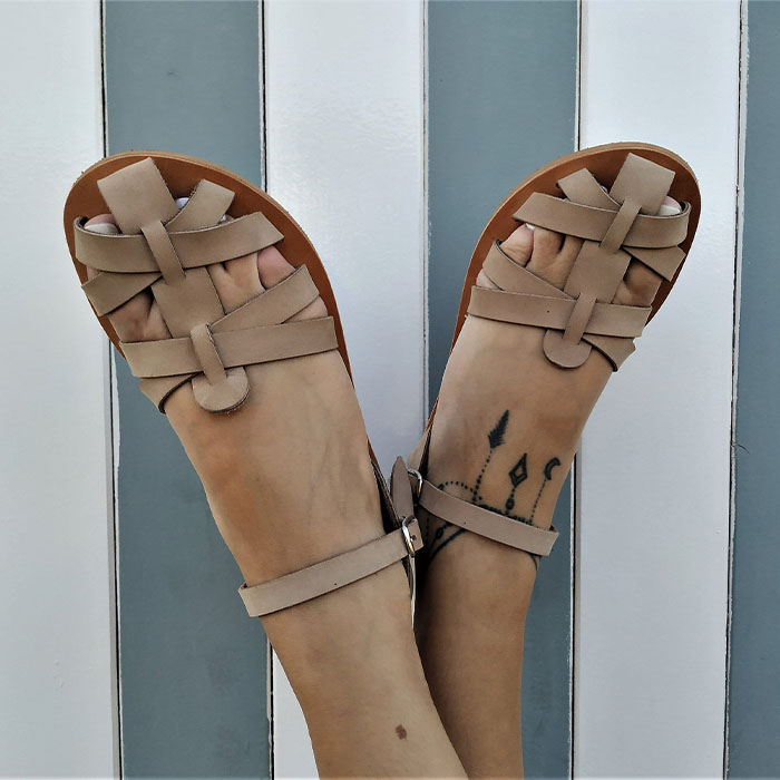 Eternal Charm Authentic Greek Leather Sandals